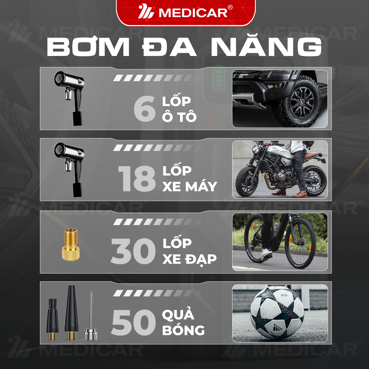 [NEW] Bơm lốp kích bình PRO V3 14.000mAh