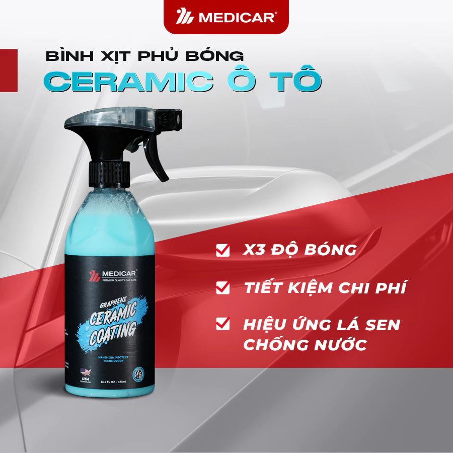 Dung dịch phủ bóng Ceramic Medicar