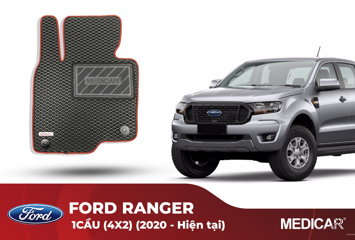 Thảm Lót Sàn Ô Tô Ford Ranger 1 Cầu (4x2) (2020-Hiện tại)
