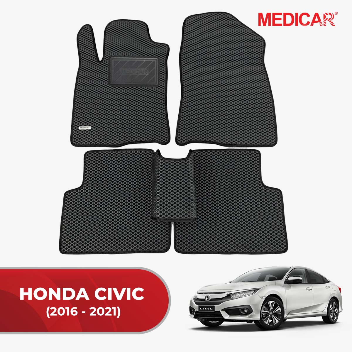 Thảm Lót Sàn Ô Tô Honda Civic (2016 - 2021)