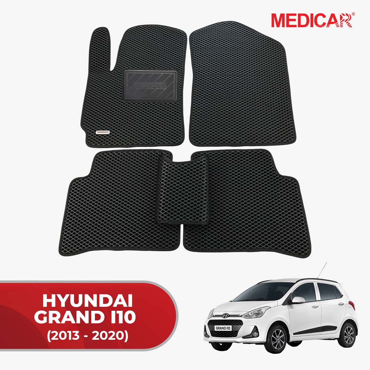Thảm Lót Sàn Ô Tô Hyundai Grand I10 (2013-2020)