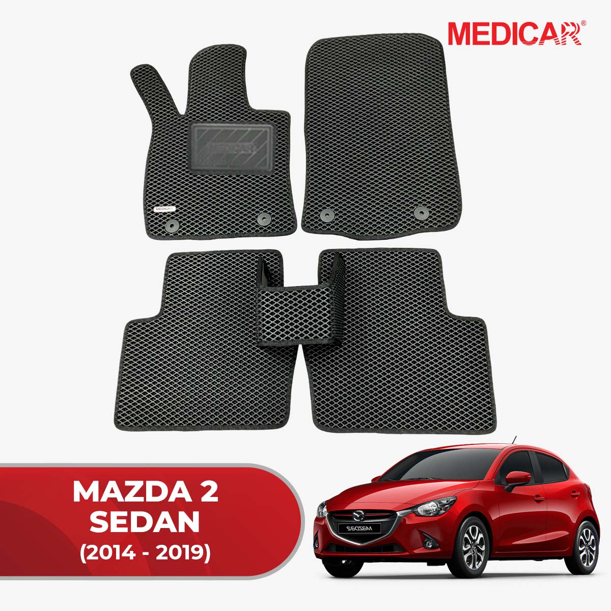 Thảm Lót Sàn Ô Tô Mazda 2 Sedan (2014-2019)
