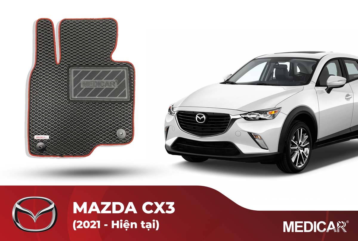 Thảm Lót Sàn Ô Tô Mazda CX3 (2021-Hiện tại)