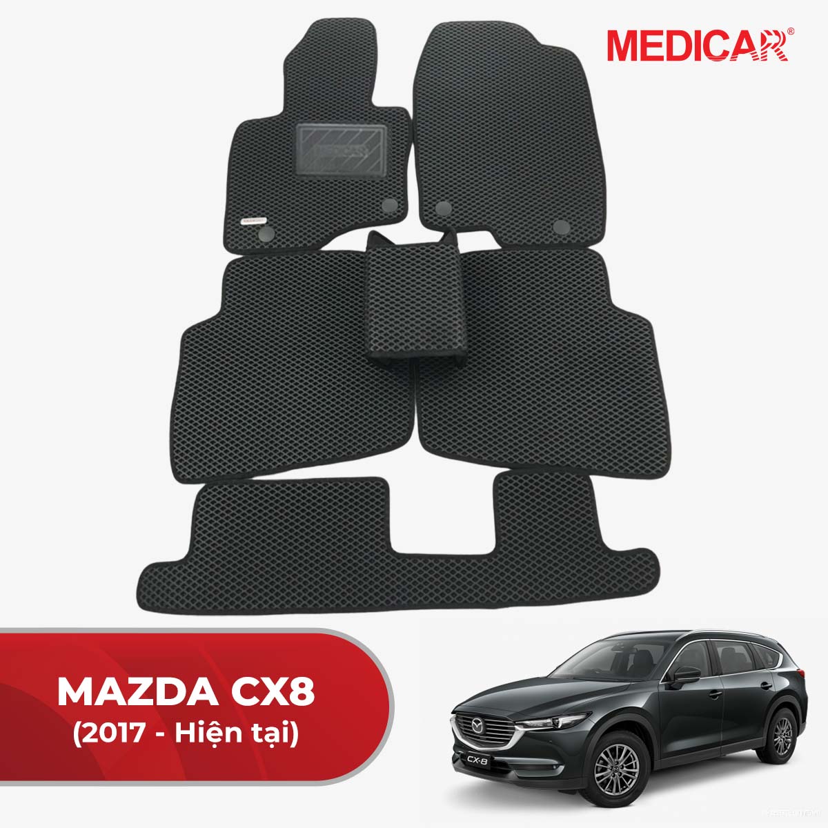 Thảm Lót Sàn Ô Tô Mazda CX-8 (2017-Hiện tại)