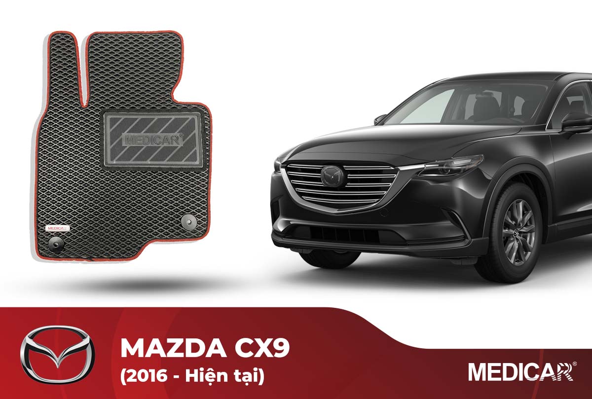 Thảm Lót Sàn Ô Tô Mazda CX-9 (2016-Hiện tại)