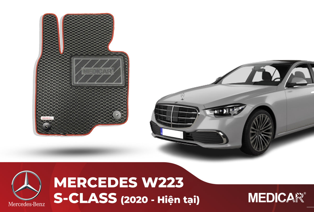 Thảm Lót Sàn Ô Tô Mercedes W223 S-Class (2020- Hiện tại)