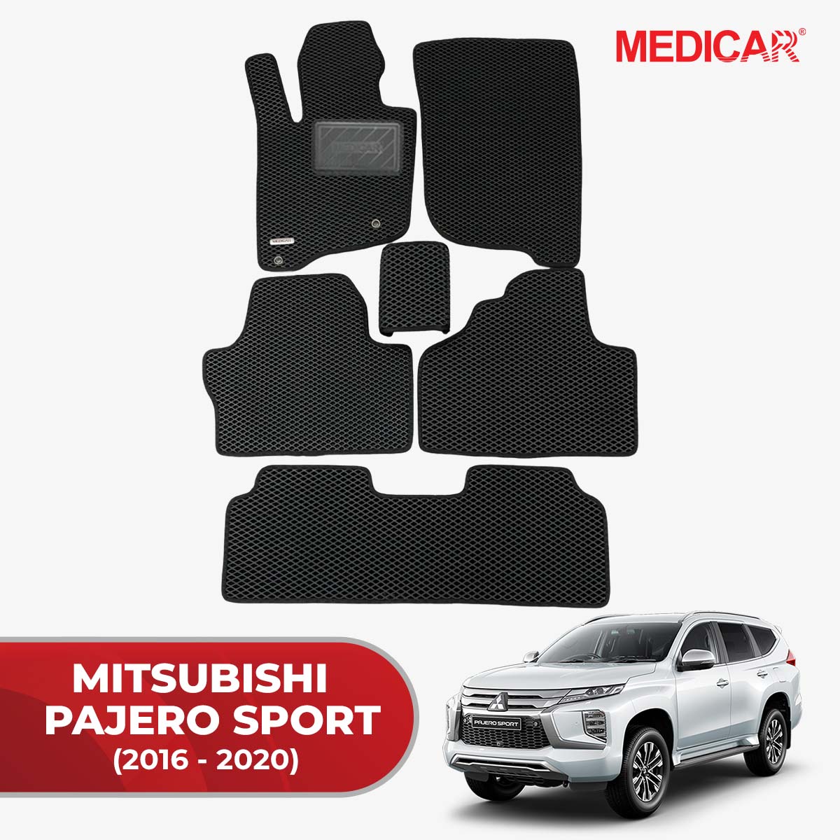 Thảm Lót Sàn Ô Tô Mitsubishi Pajero Sport (2016-2020)