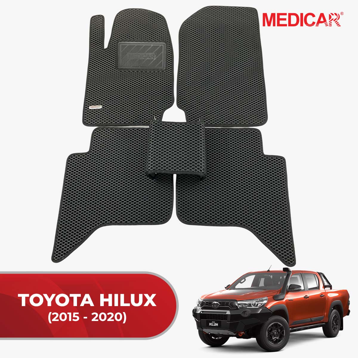 Thảm Lót Sàn Ô Tô Toyota Hilux (2015-2020)