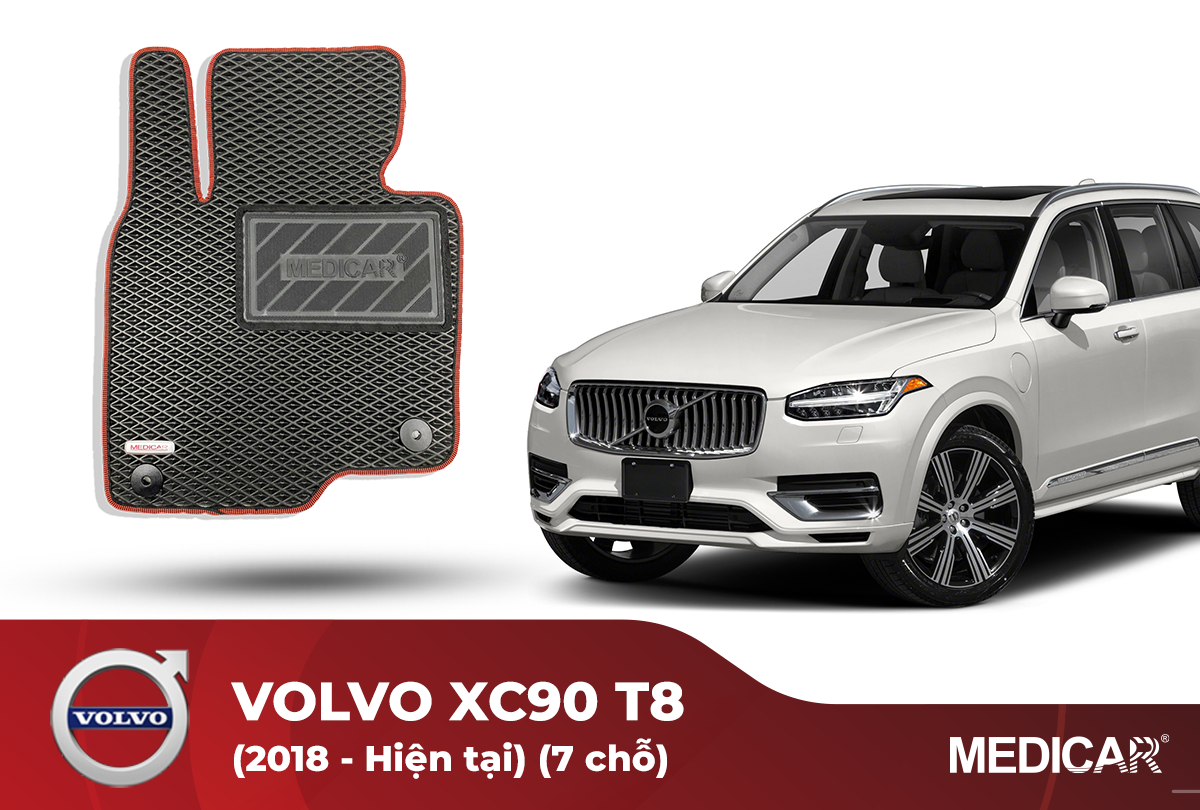 Thảm Lót Sàn Ô Tô Volvo XC90 T8 (2018-Hiện tại)